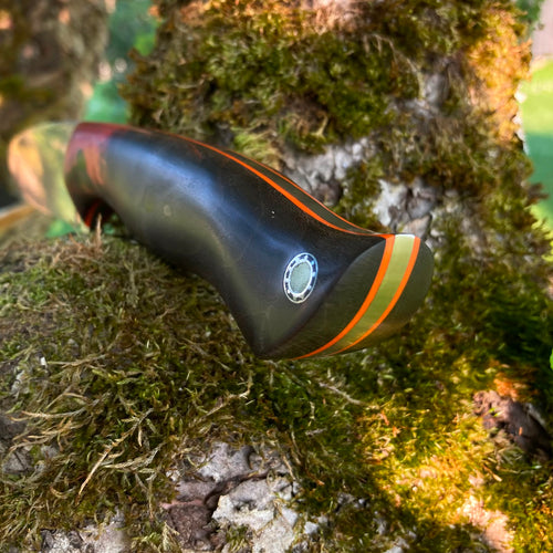 Ember | Hunting Knife N690 | Stabilized Wood & G10