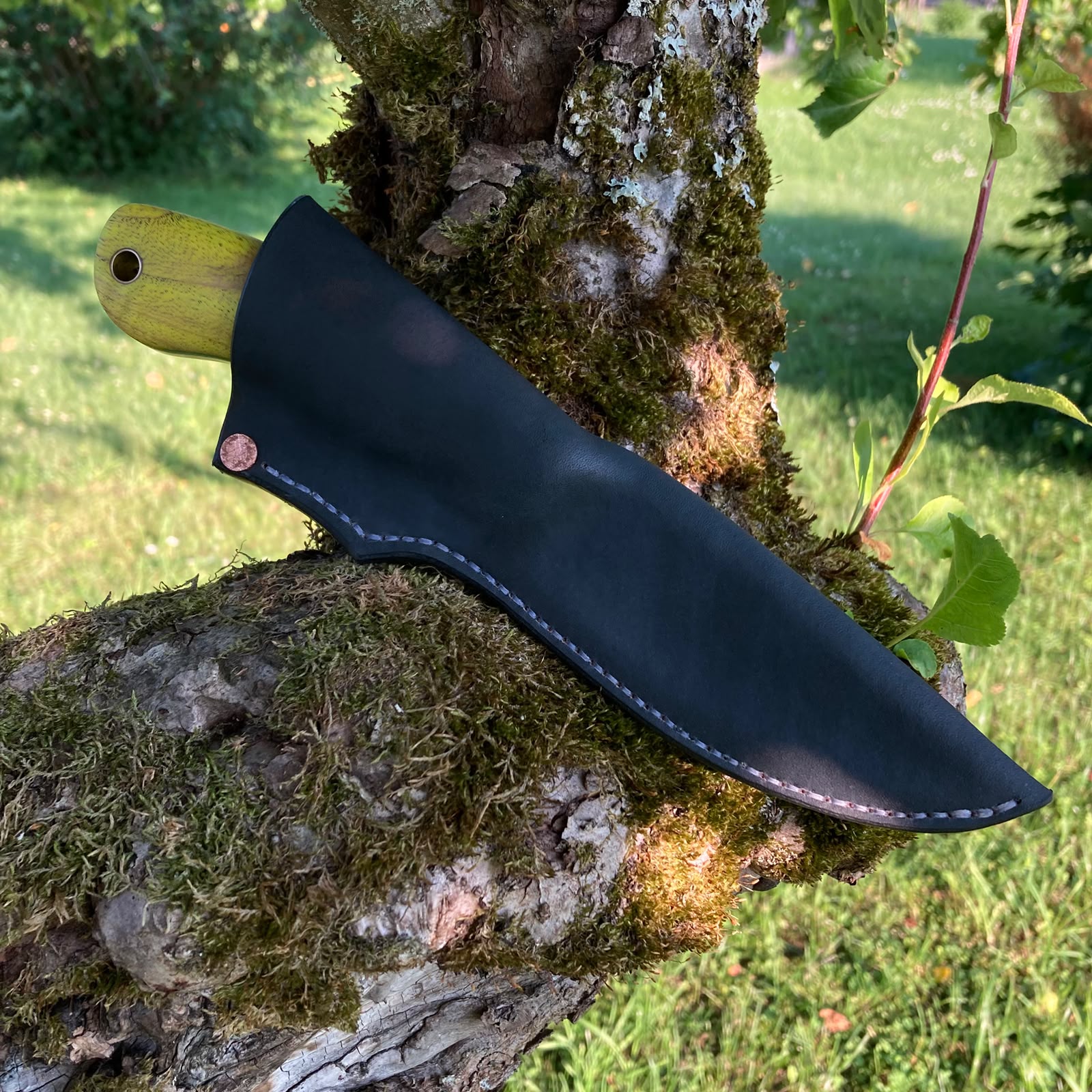 Wasp | Hunting Knife N690 | Stabilized Wood & G10